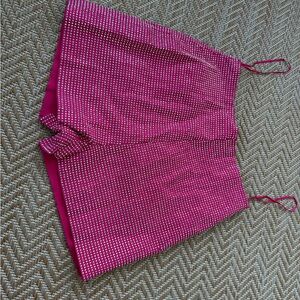 Vibrant Pink Shorts/Beaded